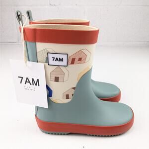 7AM Enfant Rainy Houses Rain Boots